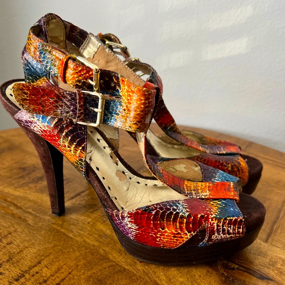 Brown Suede, MULTI PRINT